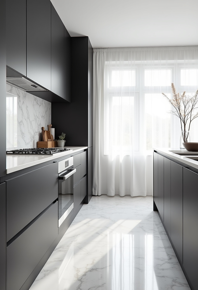 Black And White Kitchen 11