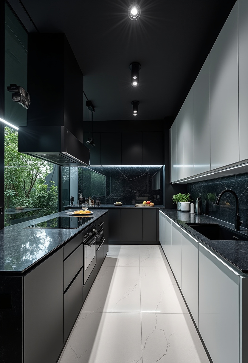 Black And White Kitchen 13