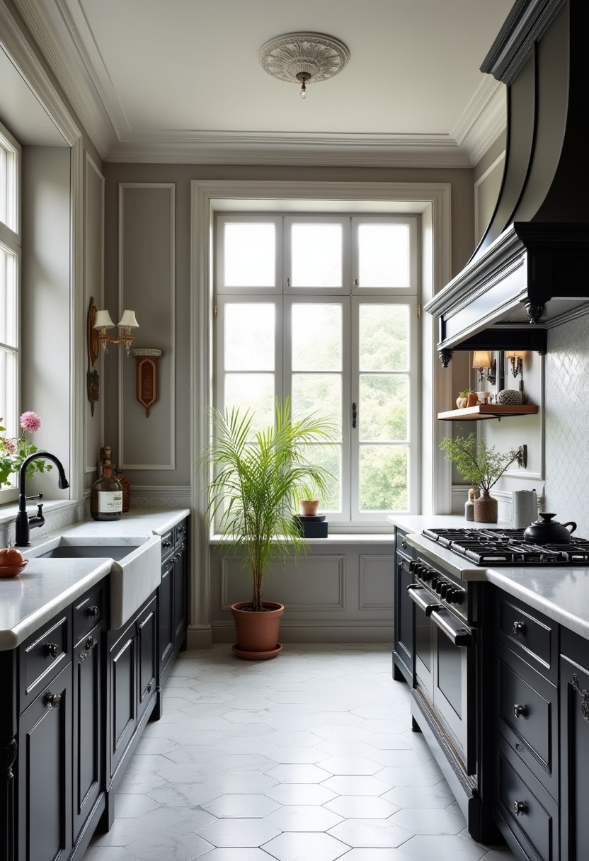 Black And White Kitchen 14