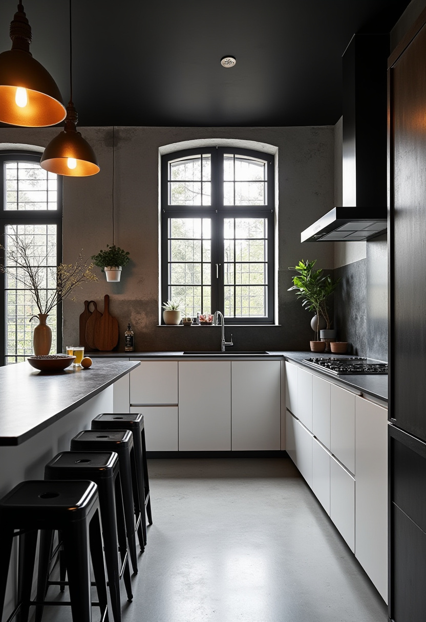Black And White Kitchen 19