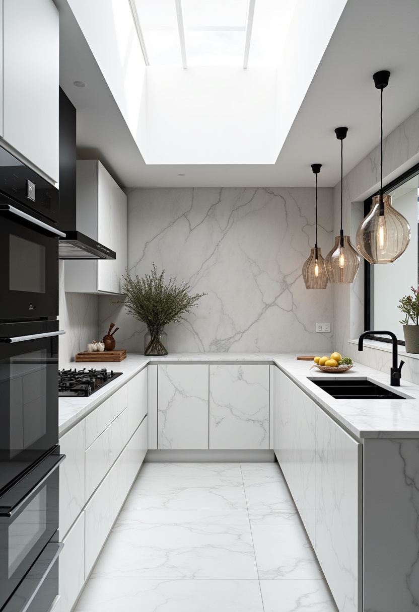 Black And White Kitchen 21