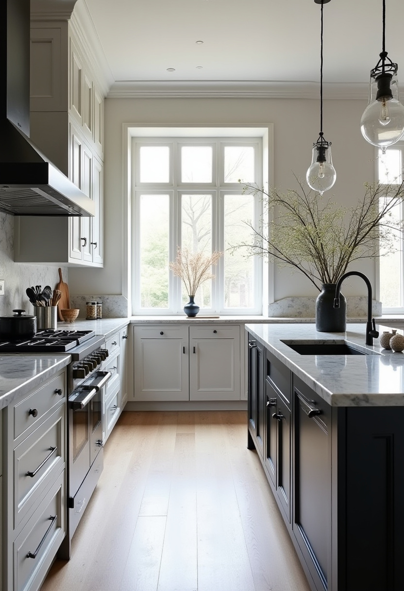 Black And White Kitchen 25