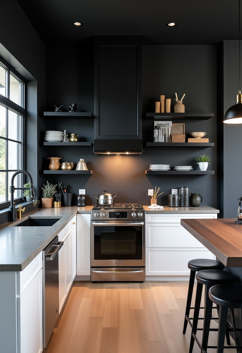 Black And White Kitchen 28