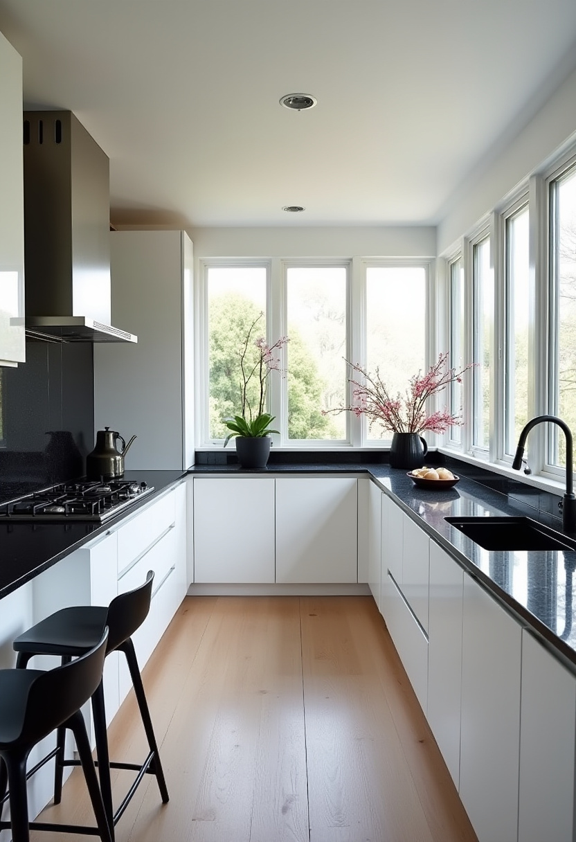 Black And White Kitchen 4