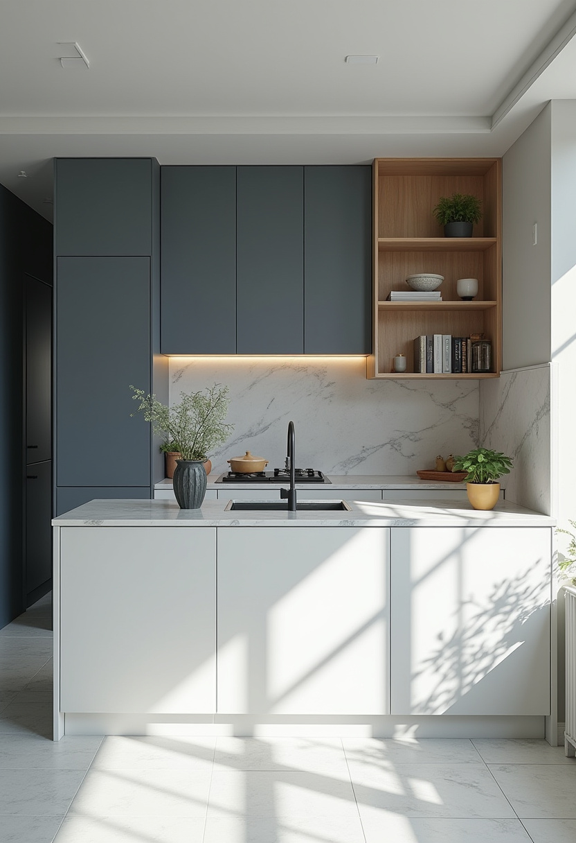 Black And White Kitchen 5