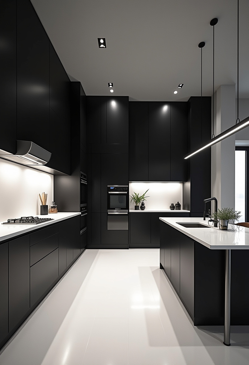 Black And White Kitchen 6
