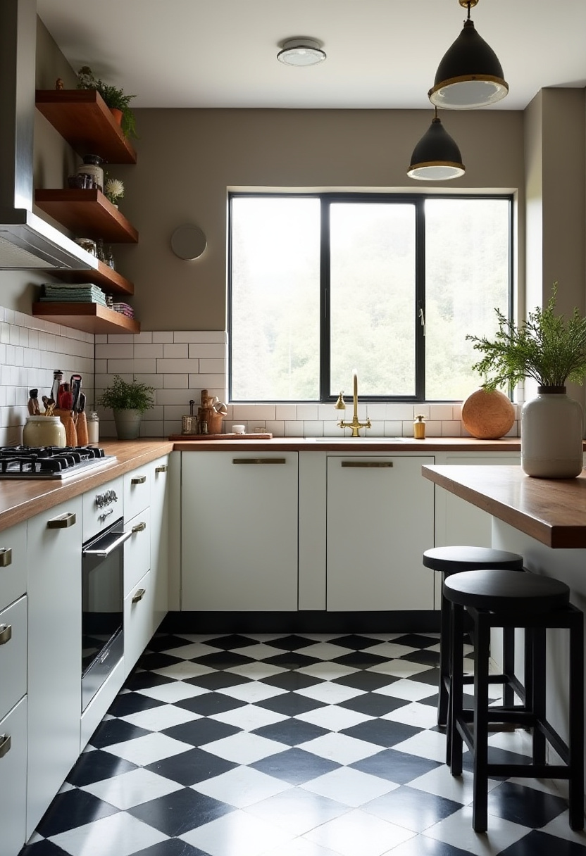Black And White Kitchen 9