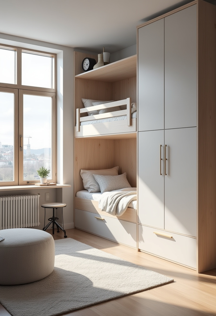 Double Bunk Beds Small Room 24