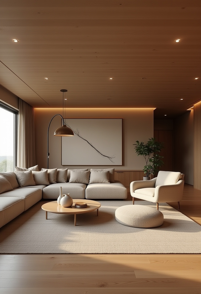 Japandi Living Room Design 2