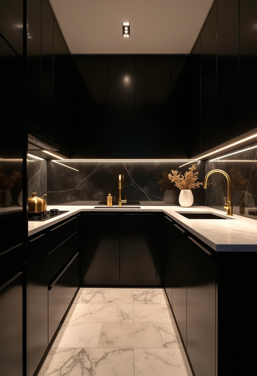 L Shaped Modular Kitchen 15