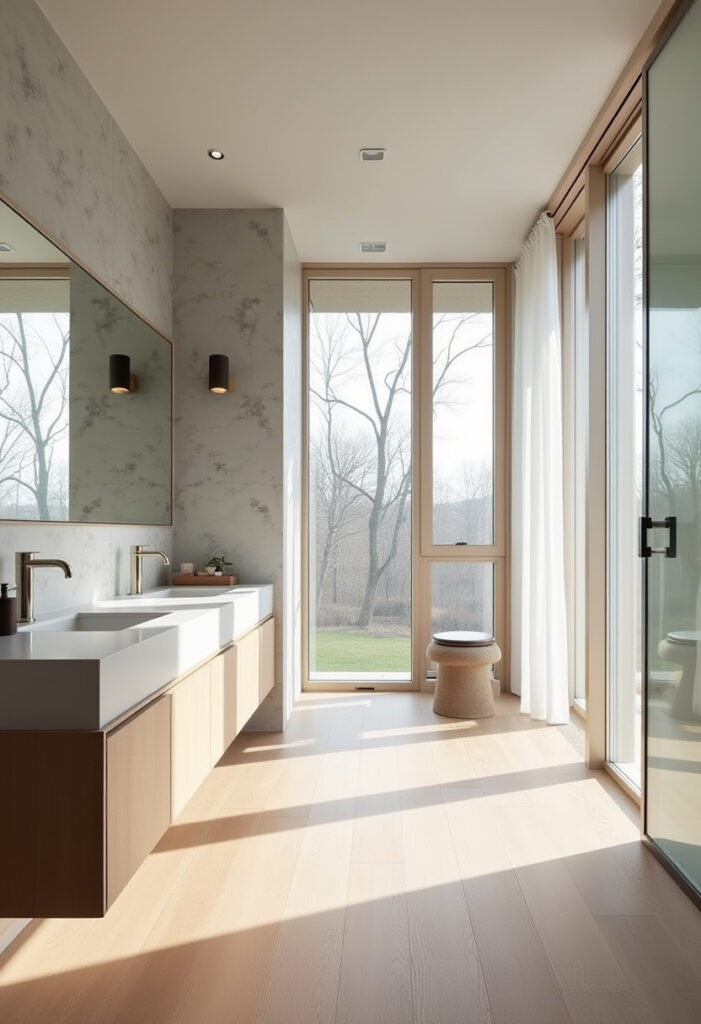 Long Bathroom Design 1