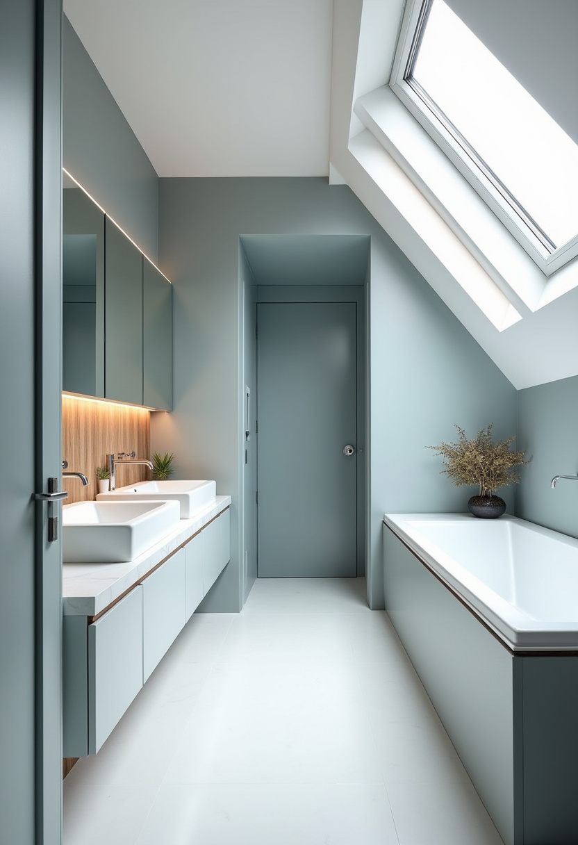 Long Bathroom Design 19