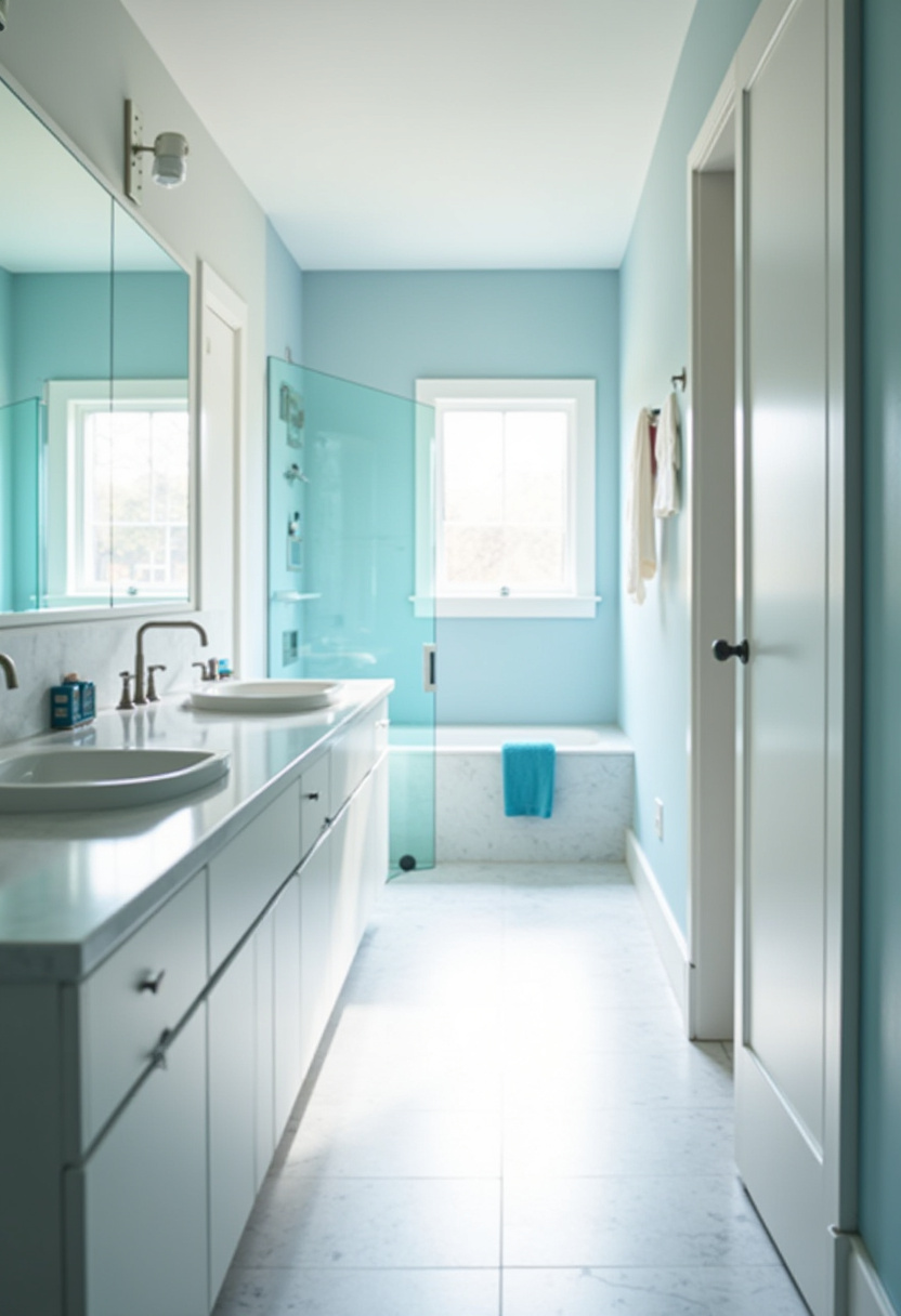 Long Bathroom Design 2