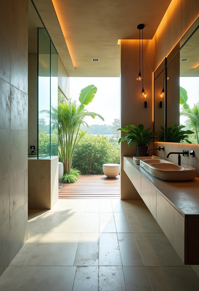 Long Bathroom Design 22