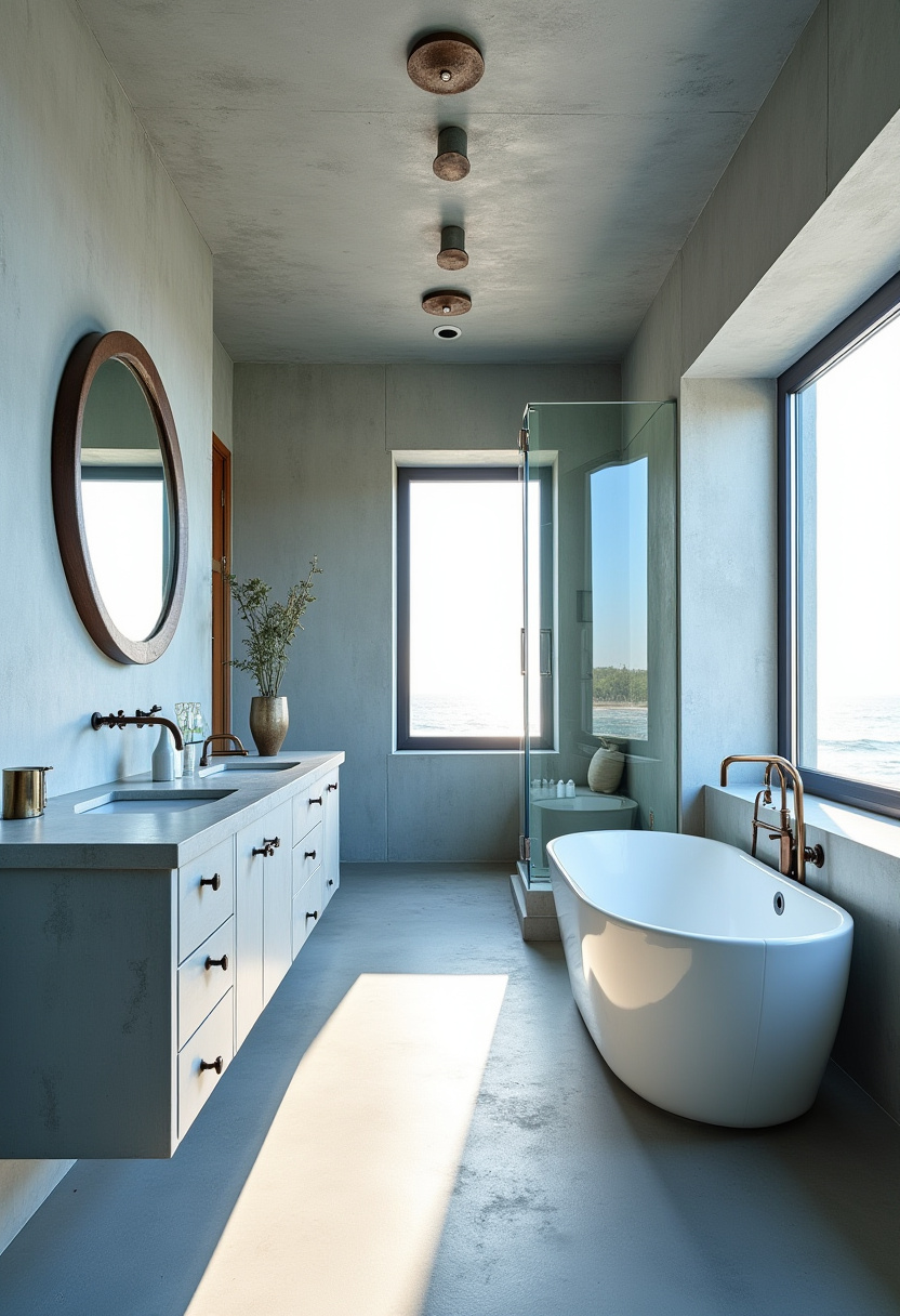 Long Bathroom Design 30