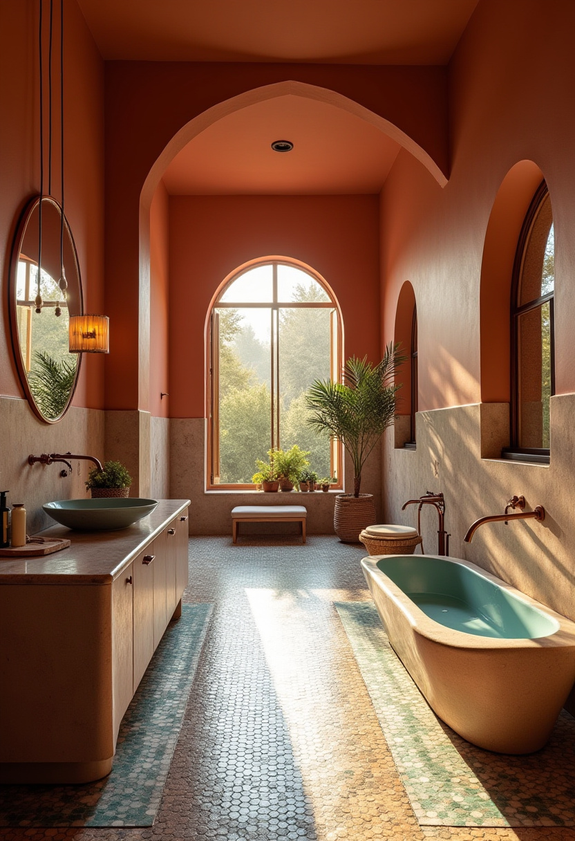 Long Bathroom Design 6