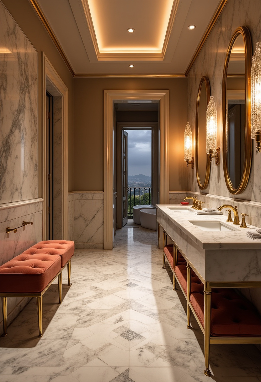 Long Bathroom Design 7