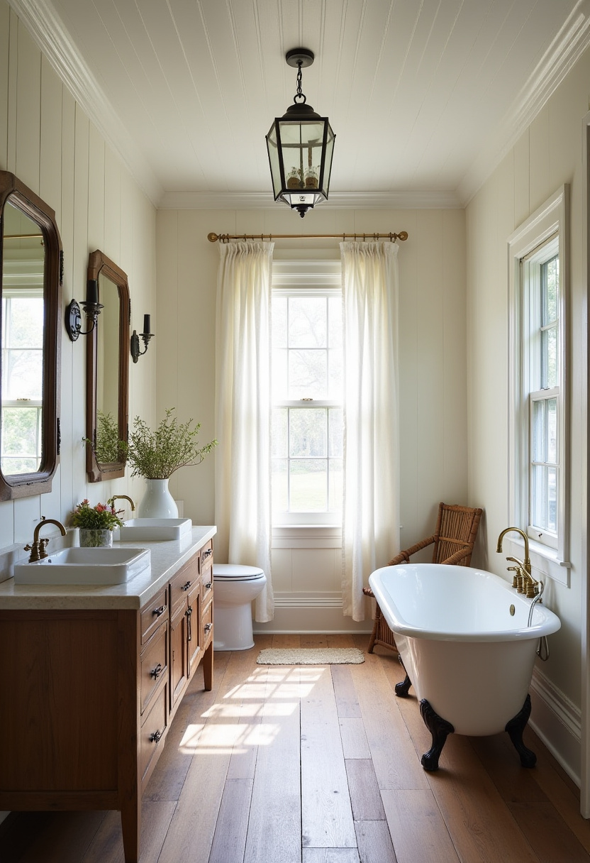 Long Bathroom Design 8