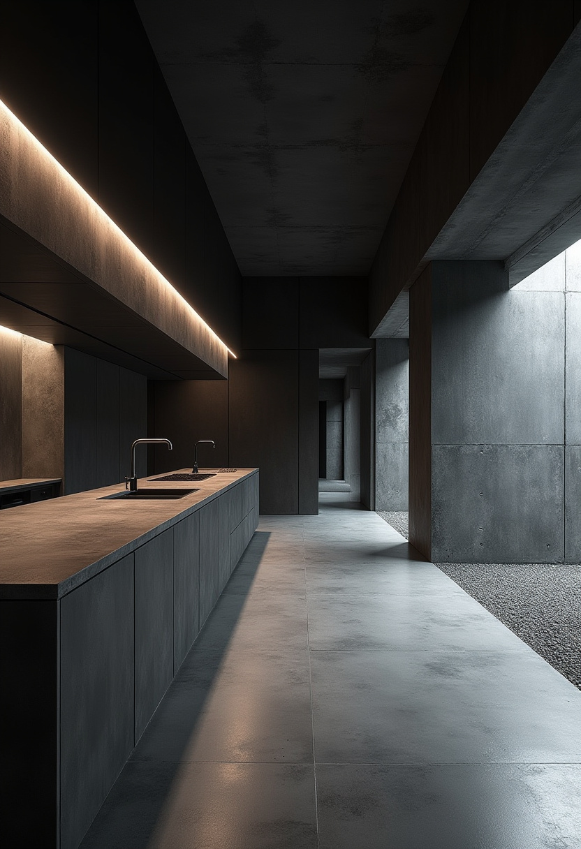 Long Kitchen Design 22