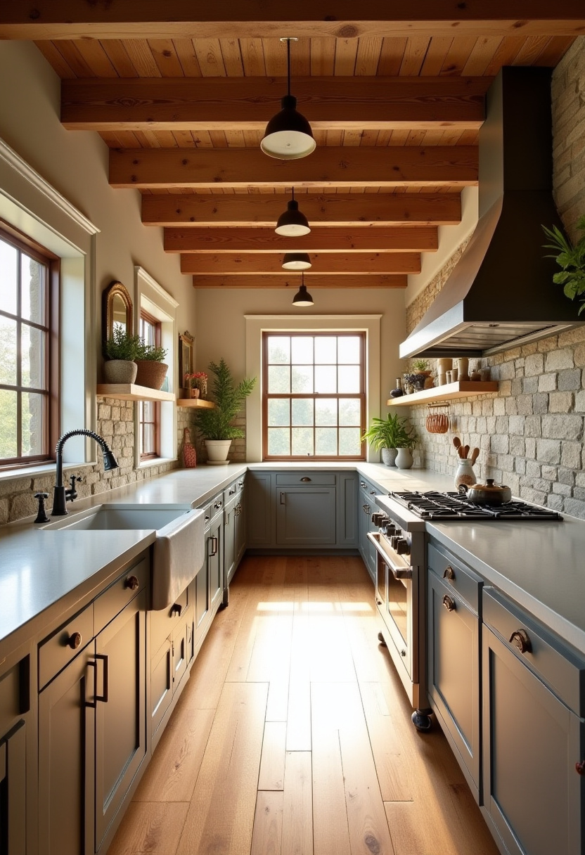 Long Kitchen Design 5