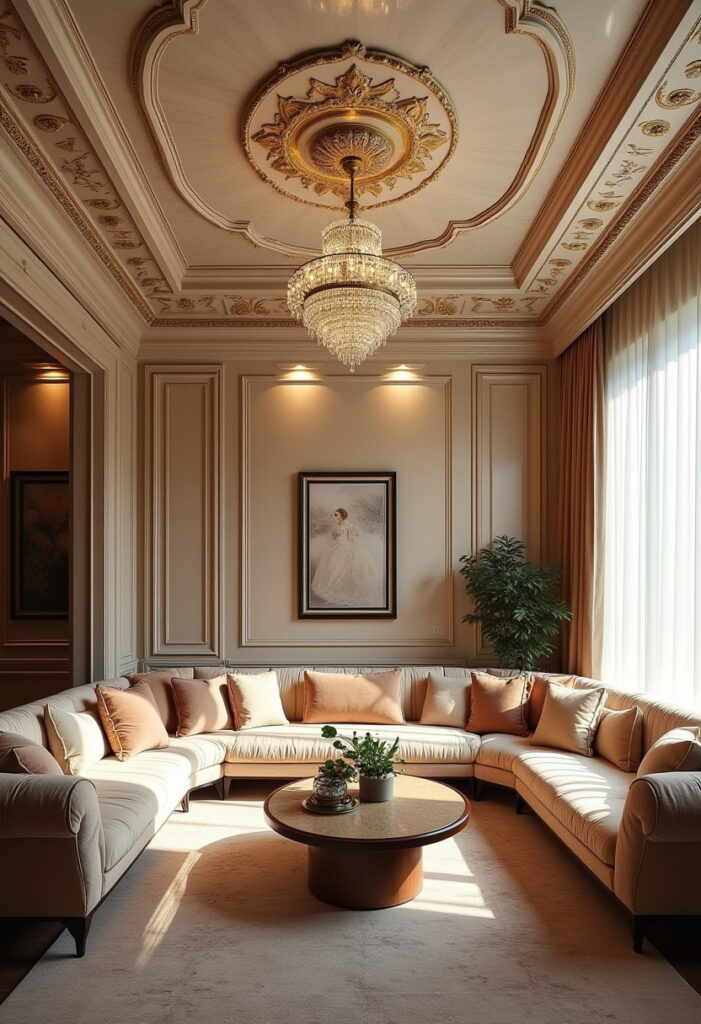 Luxury Ceiling Design Living Room 1