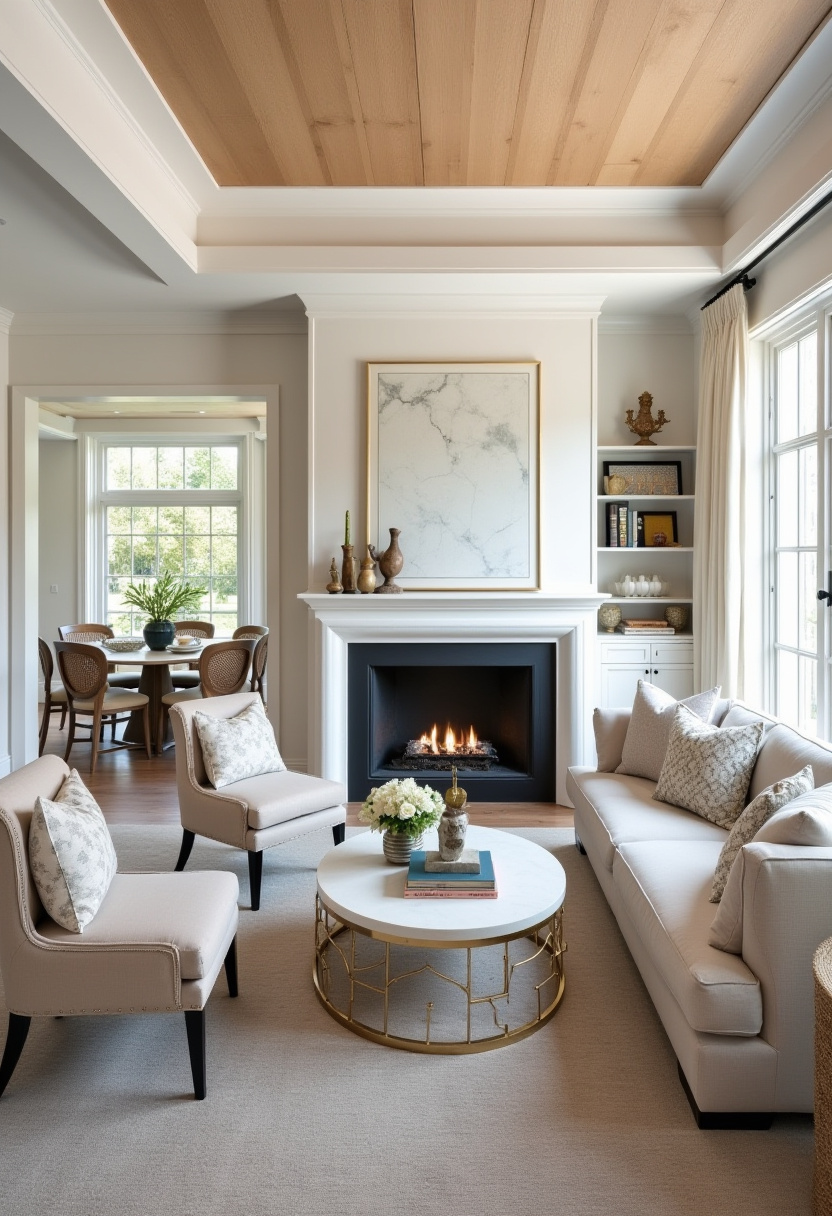 Luxury Ceiling Design Living Room 29