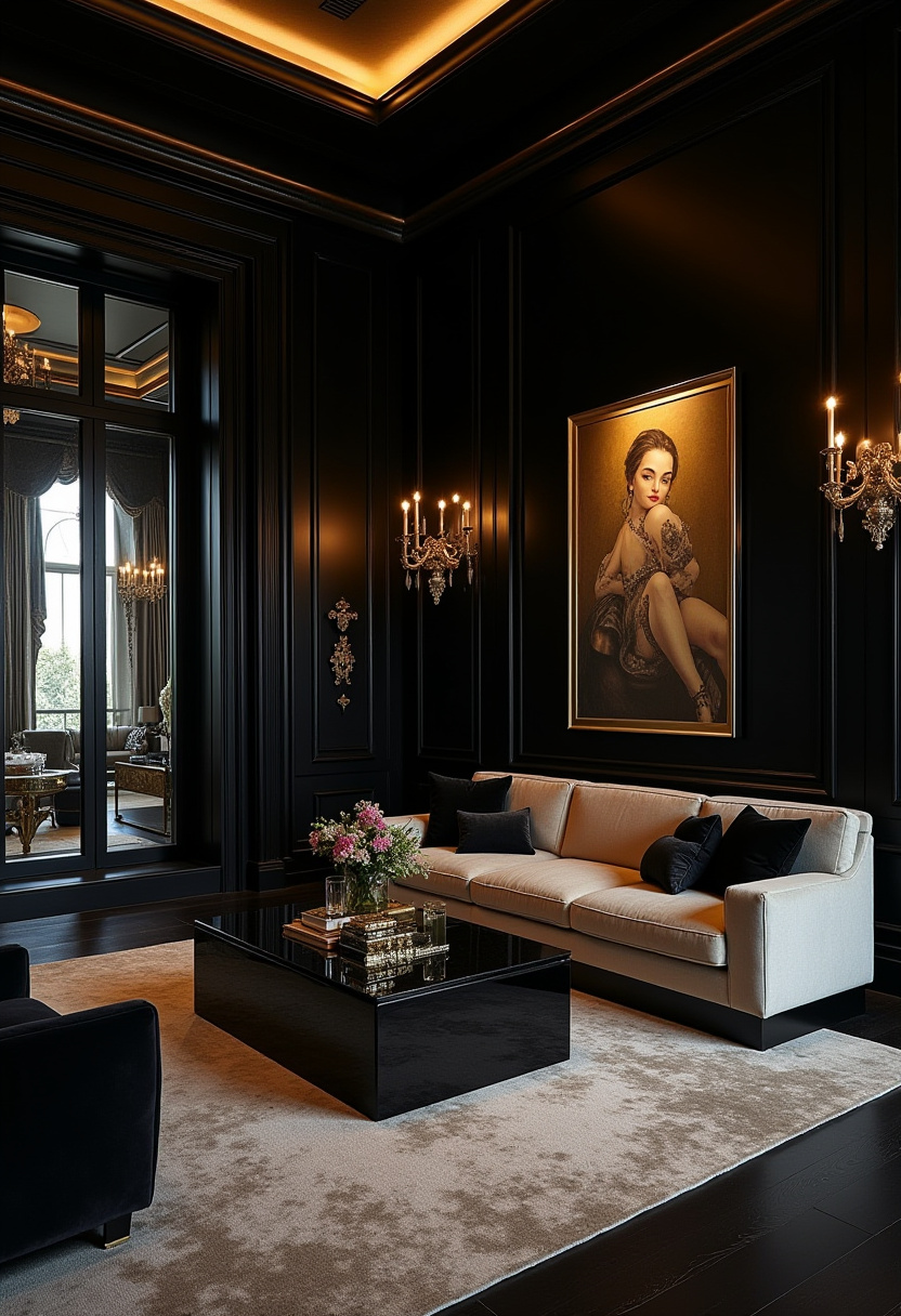 Modern Classic Living Room 30