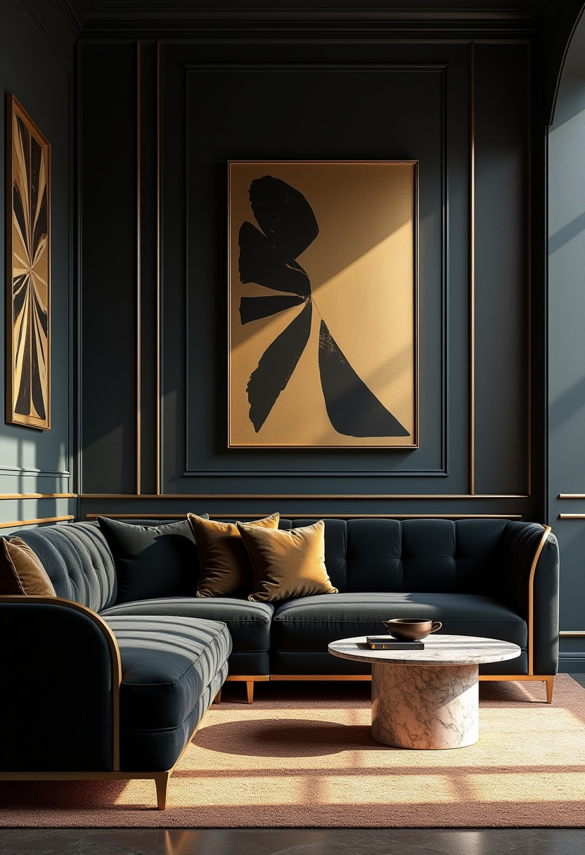 Modern Living Room Interior 9