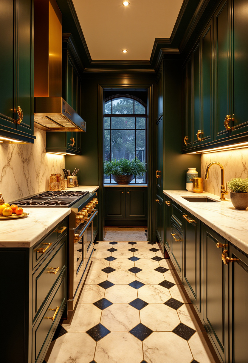Narrow Kitchen Design 11