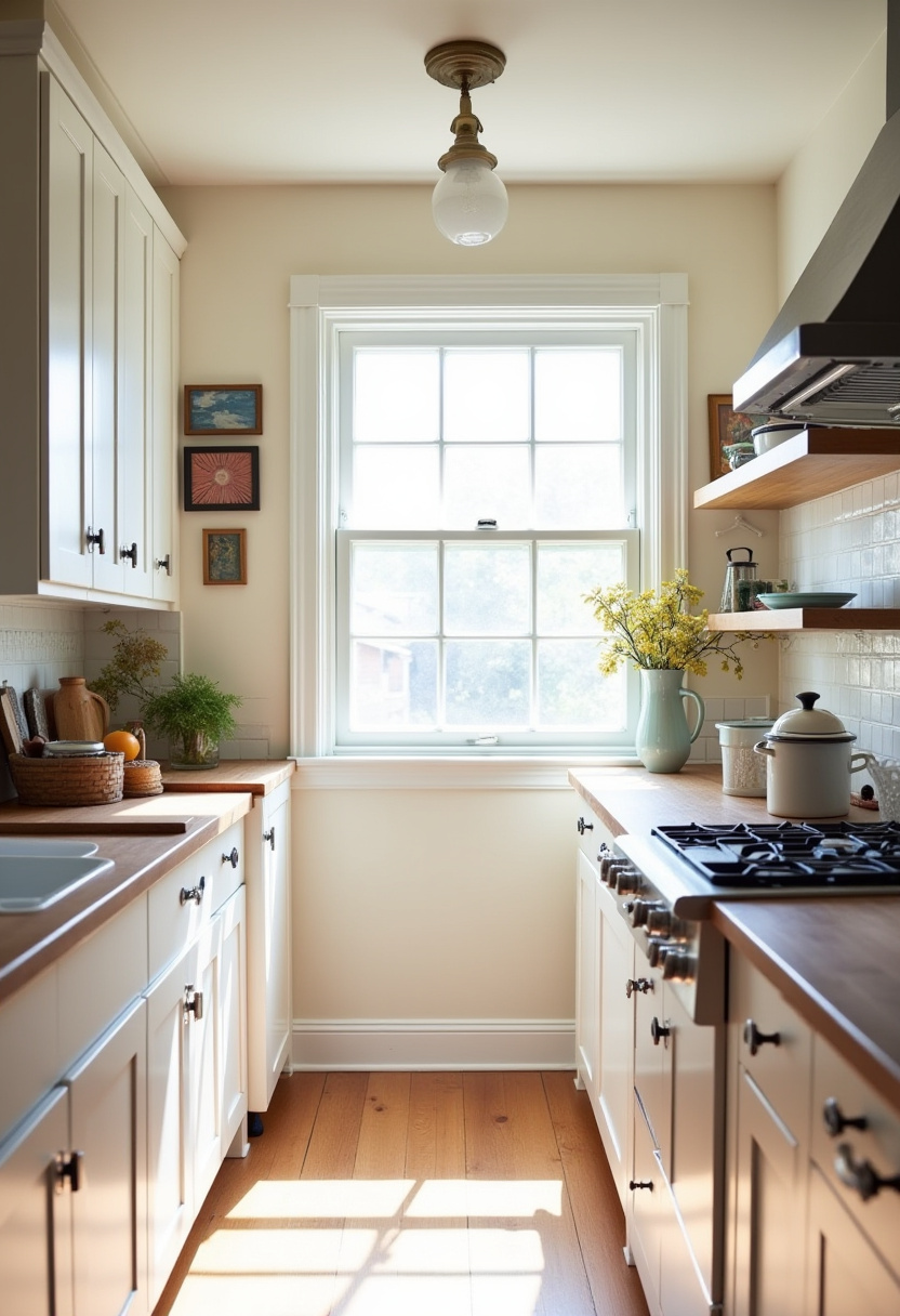 Narrow Kitchen Design 14