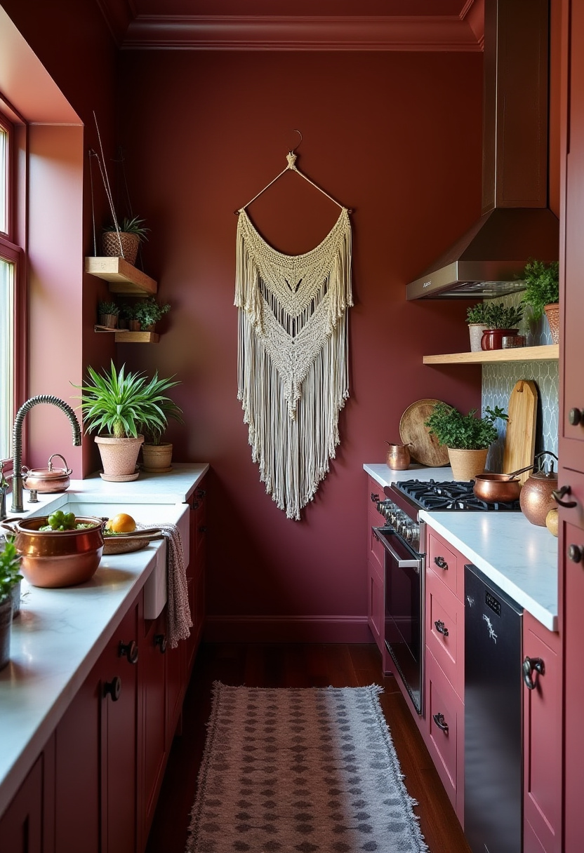 Narrow Kitchen Design 16