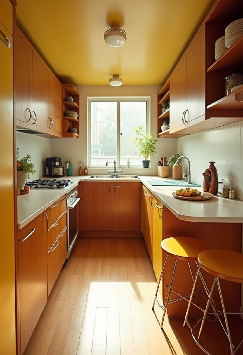Narrow Kitchen Design 17