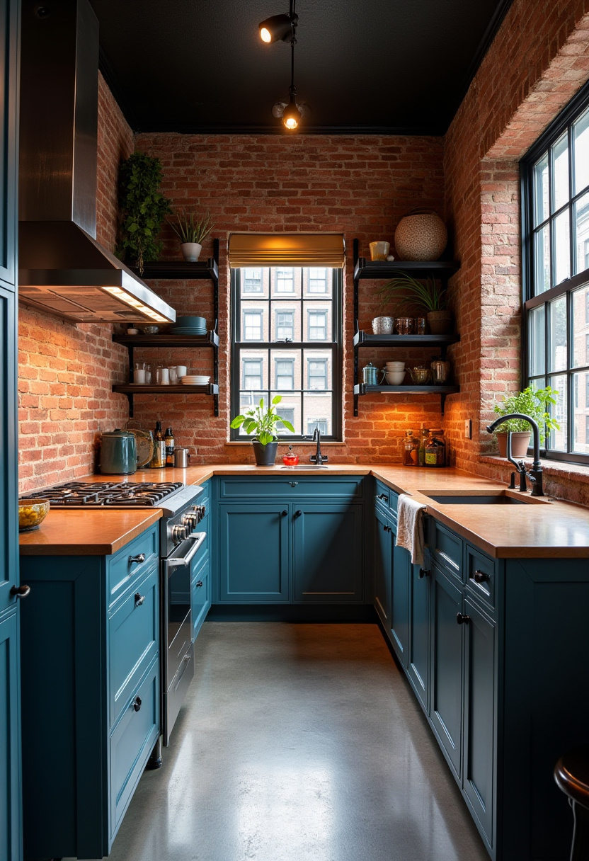 Narrow Kitchen Design 18