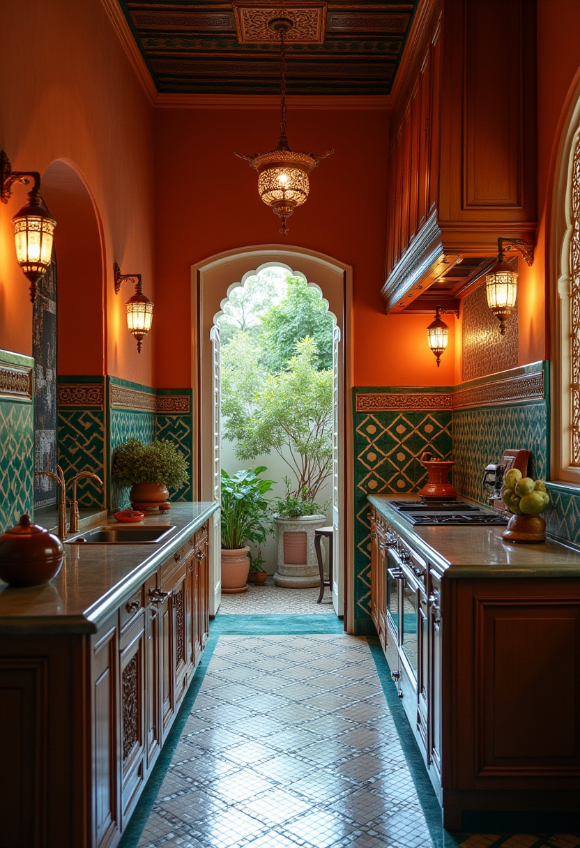 Narrow Kitchen Design 19