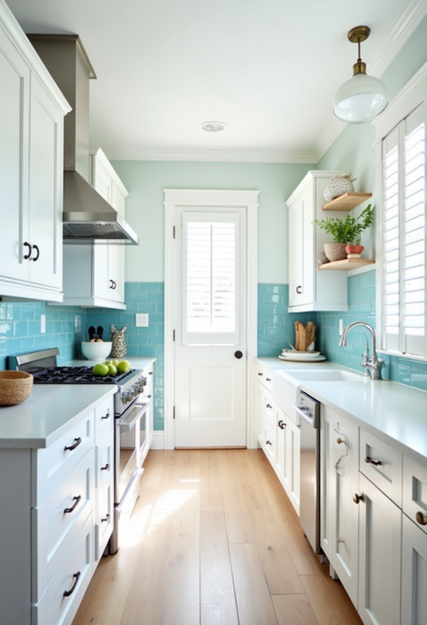 Narrow Kitchen Design 24