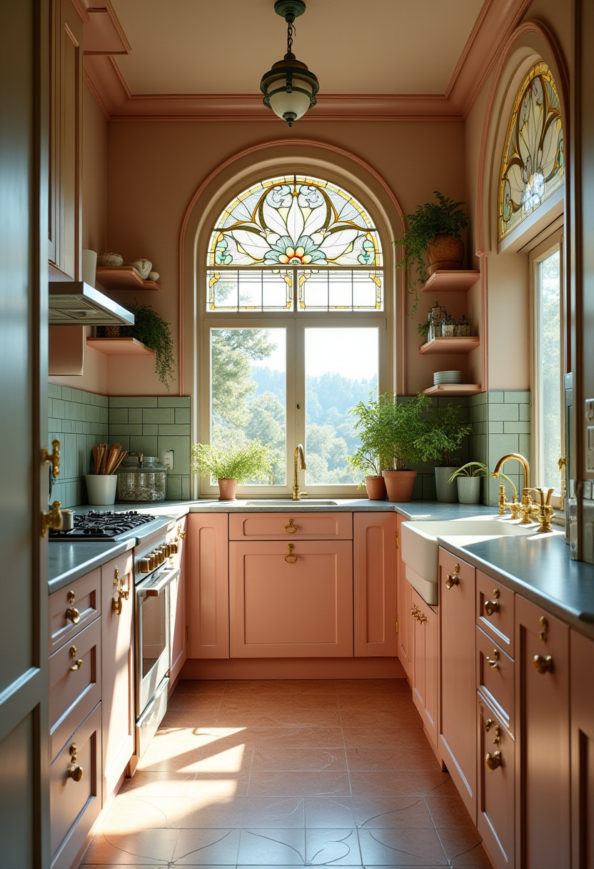 Narrow Kitchen Design 25