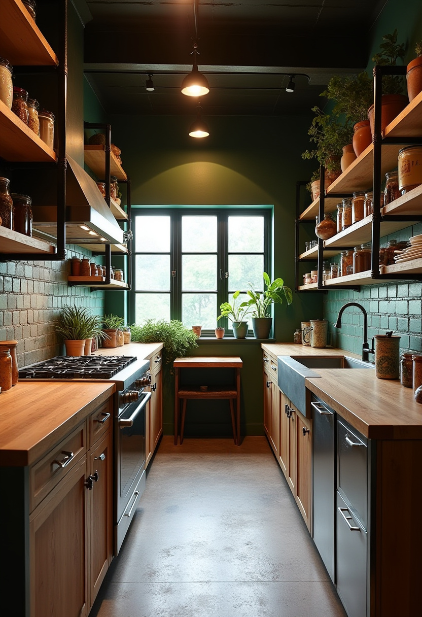 Narrow Kitchen Design 27