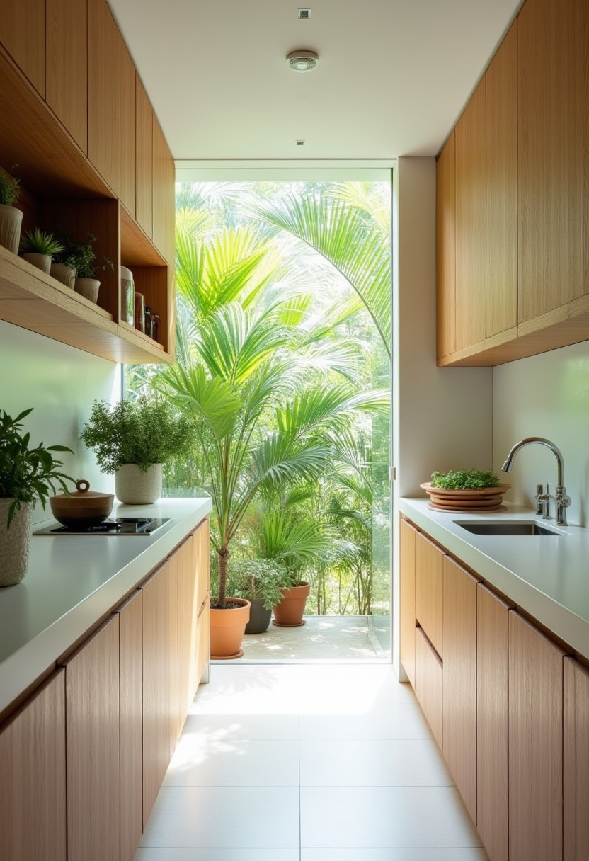 Narrow Kitchen Design 29