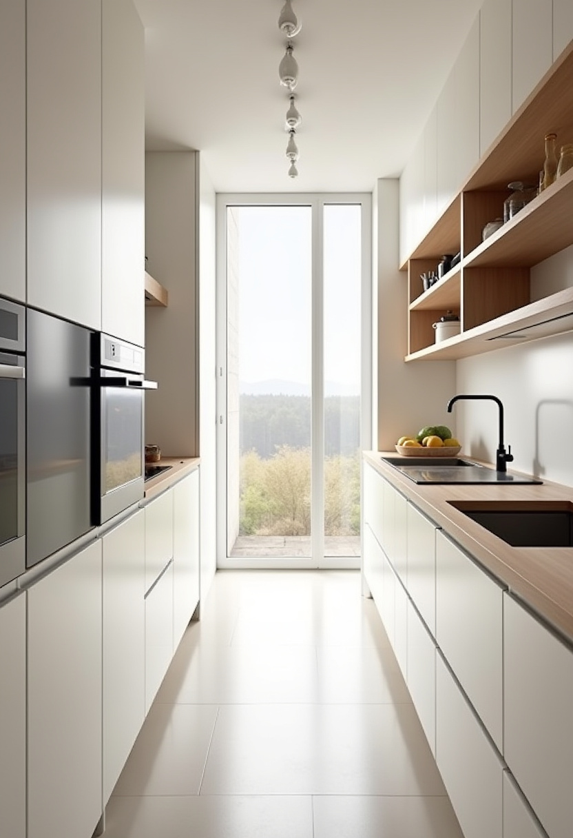 Narrow Kitchen Idea 1