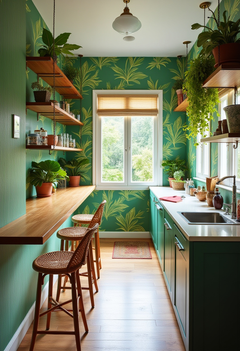 Narrow Kitchen Idea 10