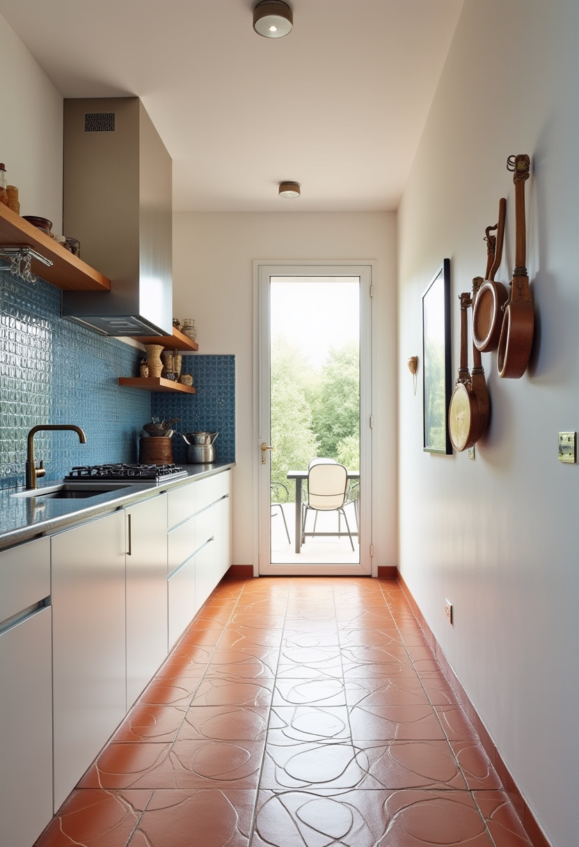 Narrow Kitchen Idea 12