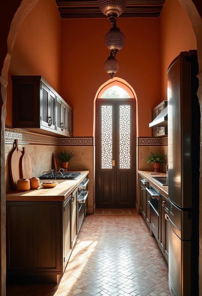 Narrow Kitchen Idea 15