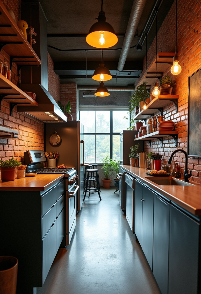 Narrow Kitchen Idea 2