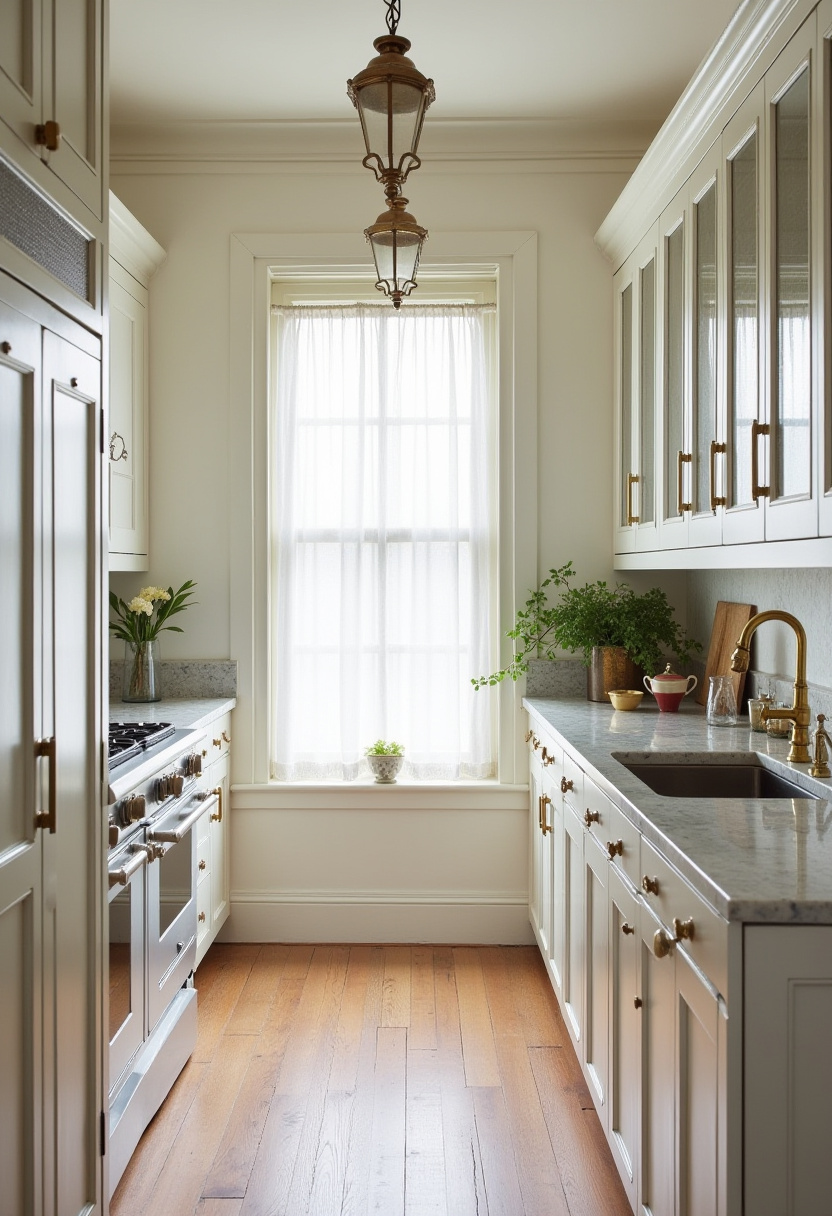 Narrow Kitchen Idea 24