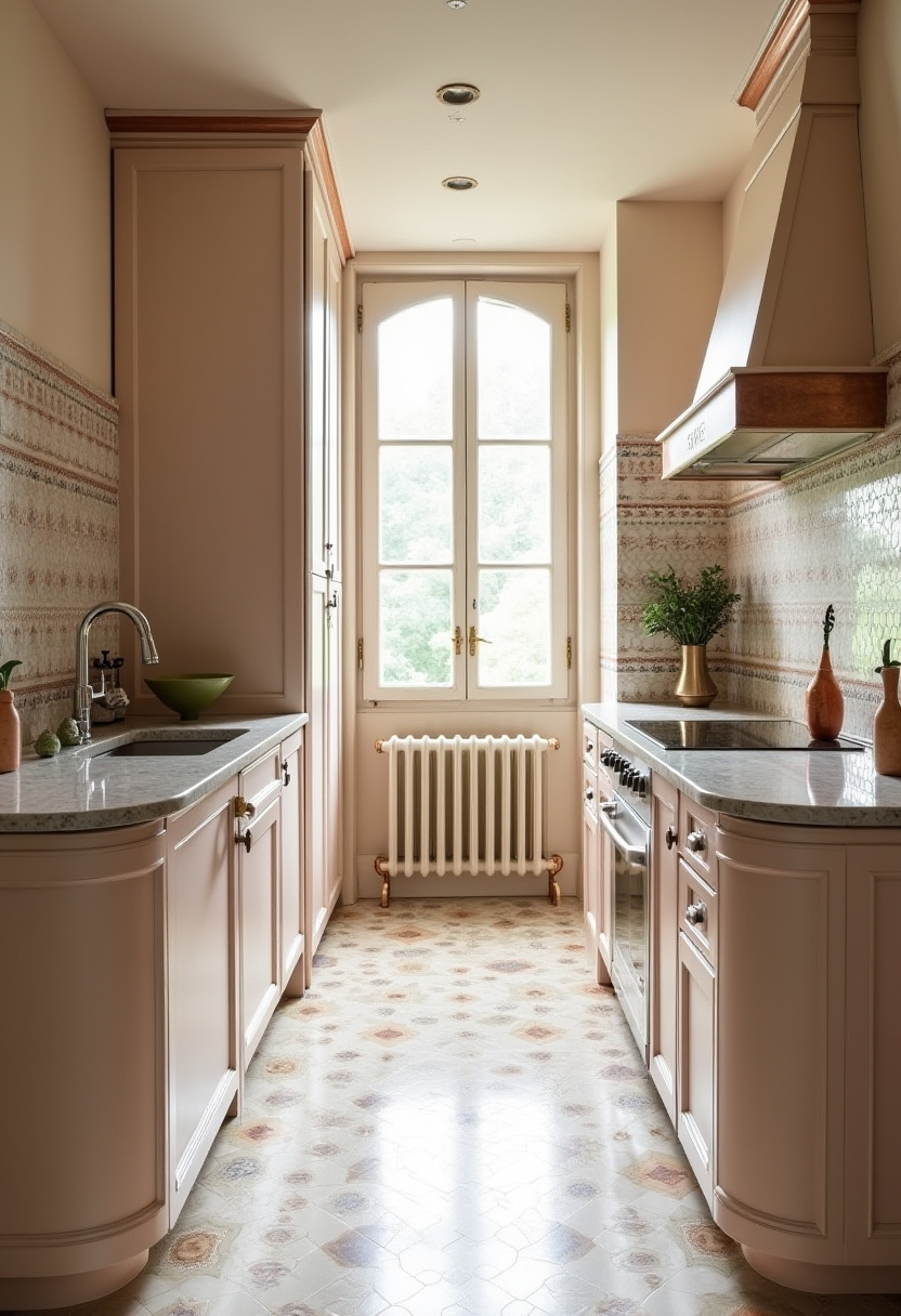 Narrow Kitchen Idea 27