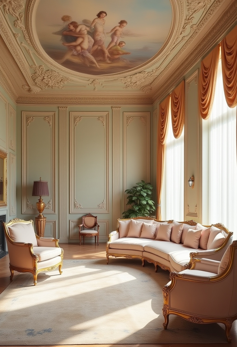 Neoclassic Living Room Design 11