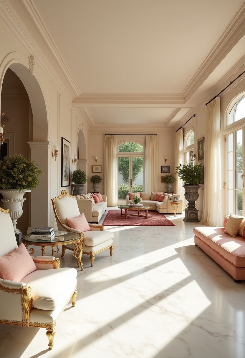 Neoclassic Living Room Design 3