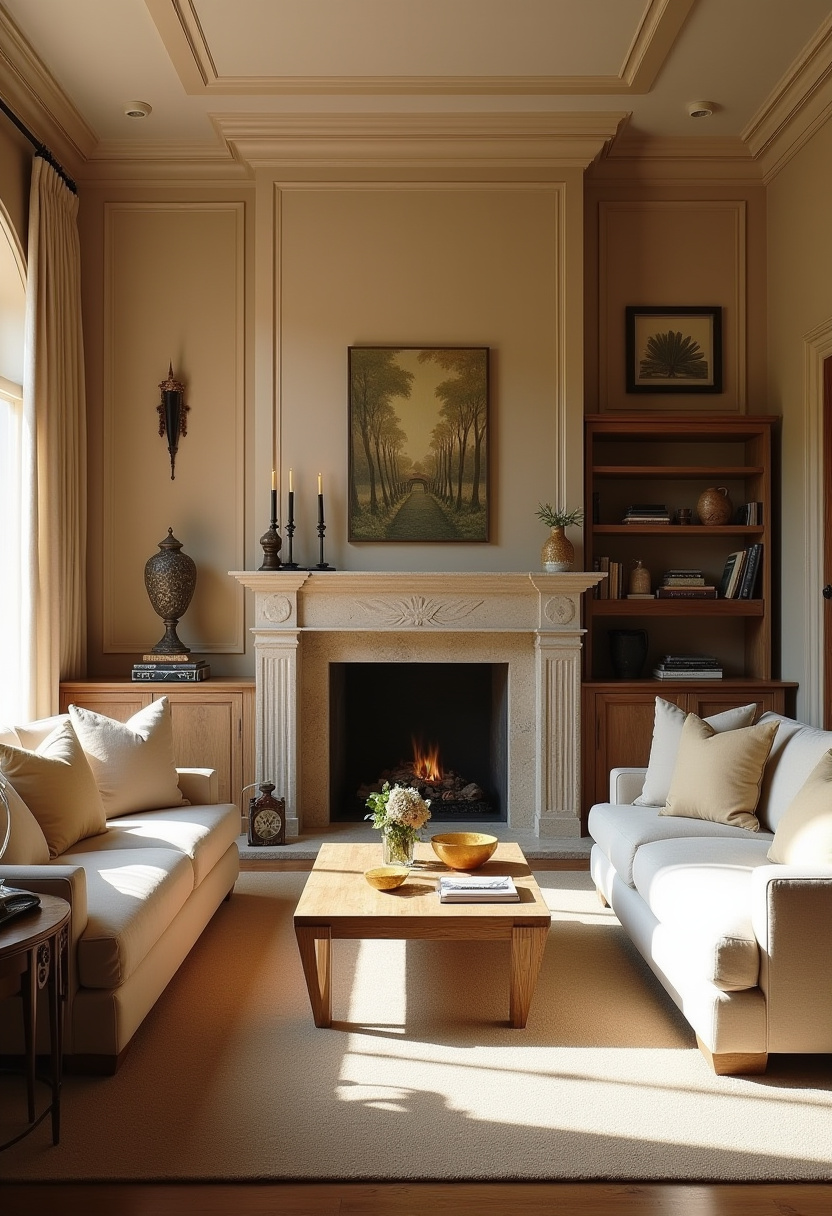 Neoclassic Living Room Design 8