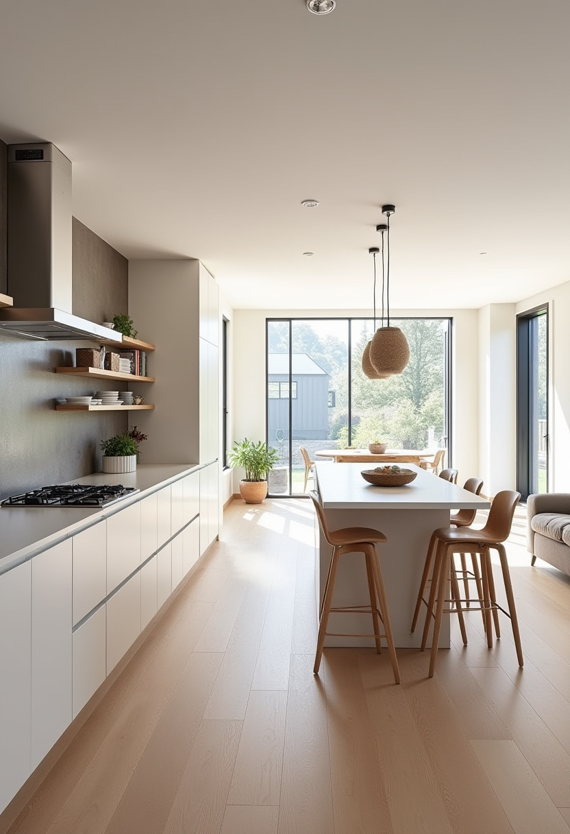 Open Space Living Room And Kitchen 1