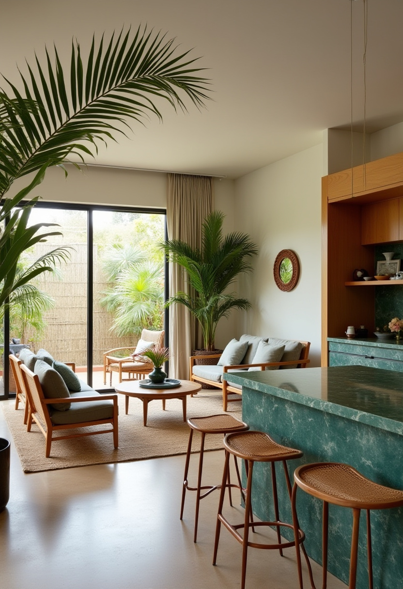 Open Space Living Room And Kitchen 10